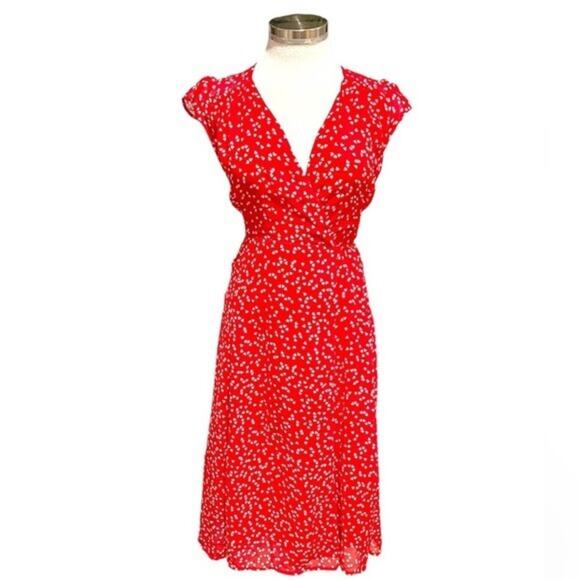 Urban‎ Outfitters Ref Dress With White Hearts Size XS - Picture 1 of 7